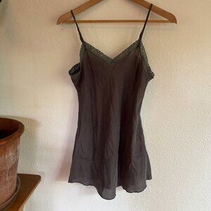 slate grey slip top- size small